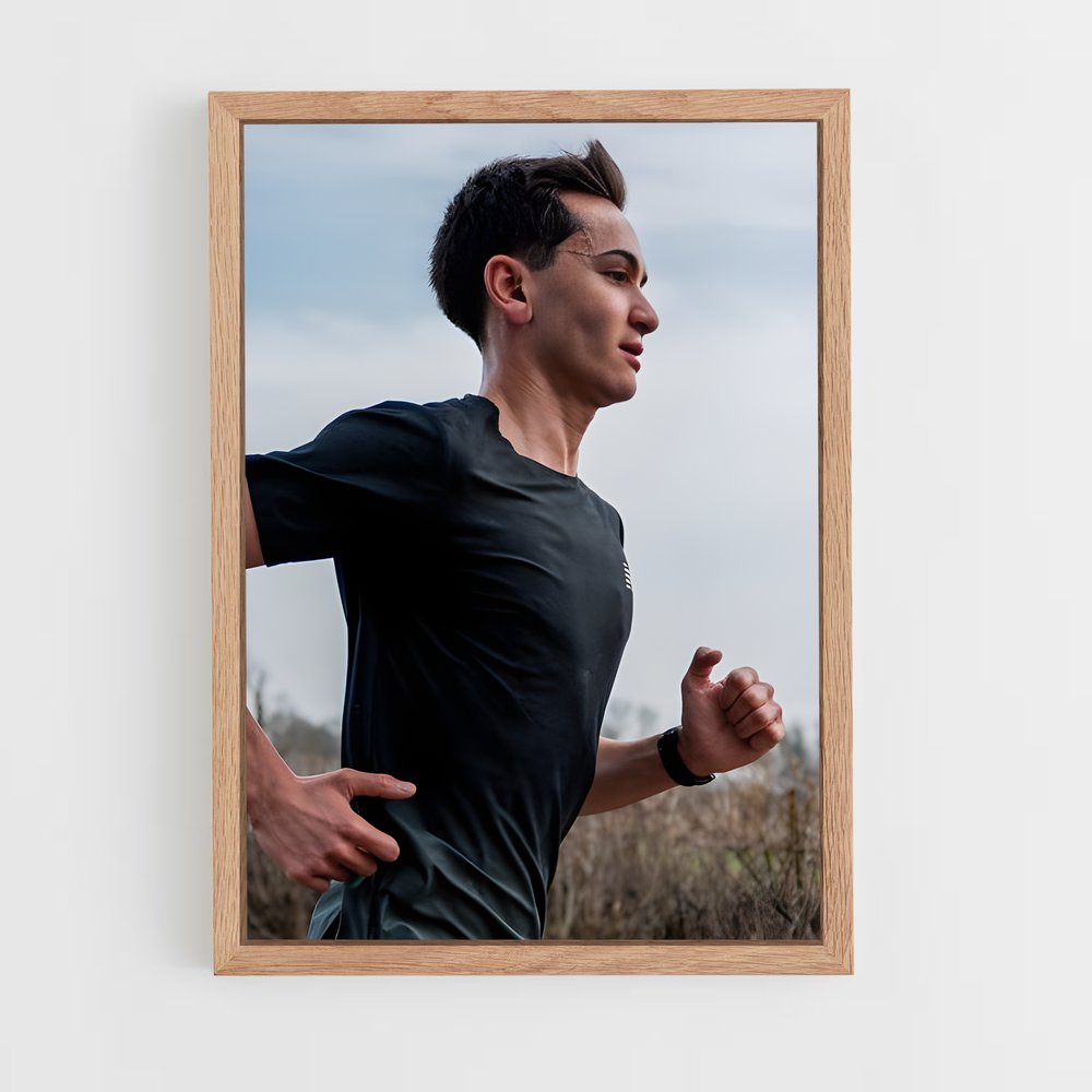 Poster En Course Libre – affiche Athlétisme (vue 4)